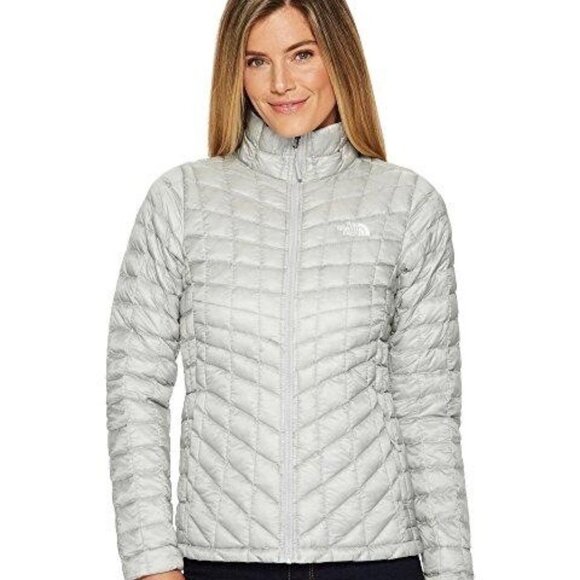 The North Face Thermoball Trekker Puffer Jacket Zip-Up Lightweight Grey - Picture 3 of 16